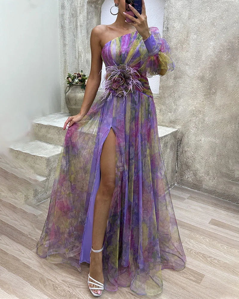 Women’s Dress | Maxi One-shoulder Neckline