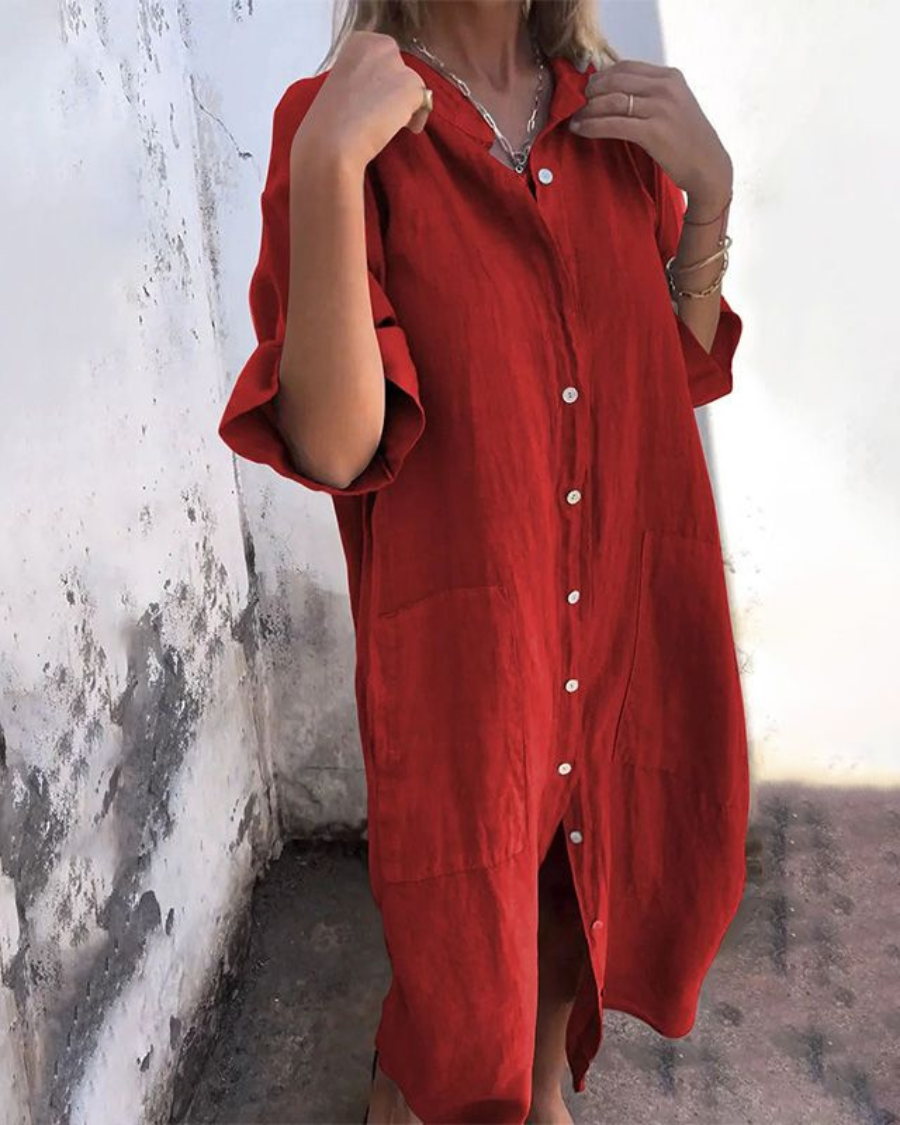 Women’s Shirt Dress | Midi-length Silhouette