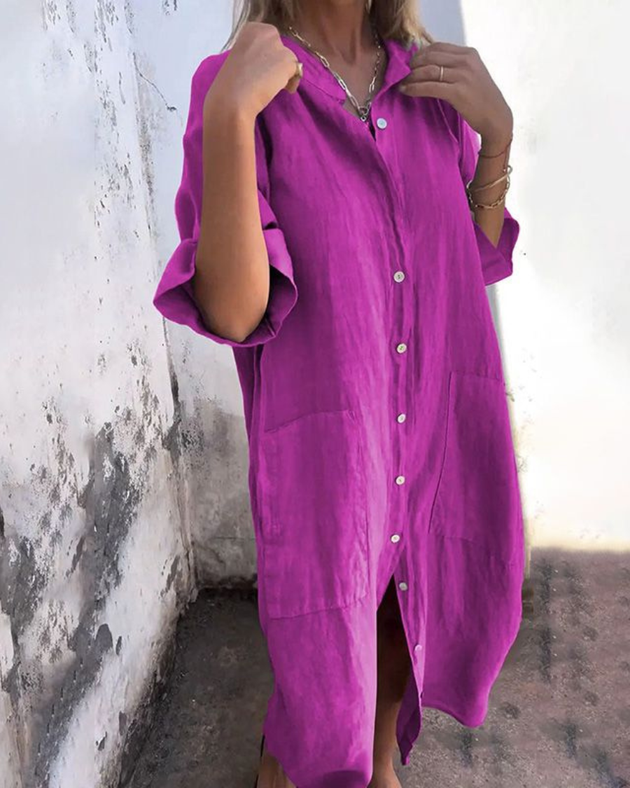 Women’s Shirt Dress | Midi-length Silhouette