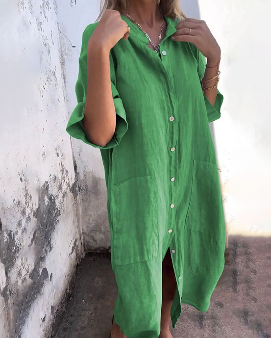 Women’s Shirt Dress | Midi-length Silhouette