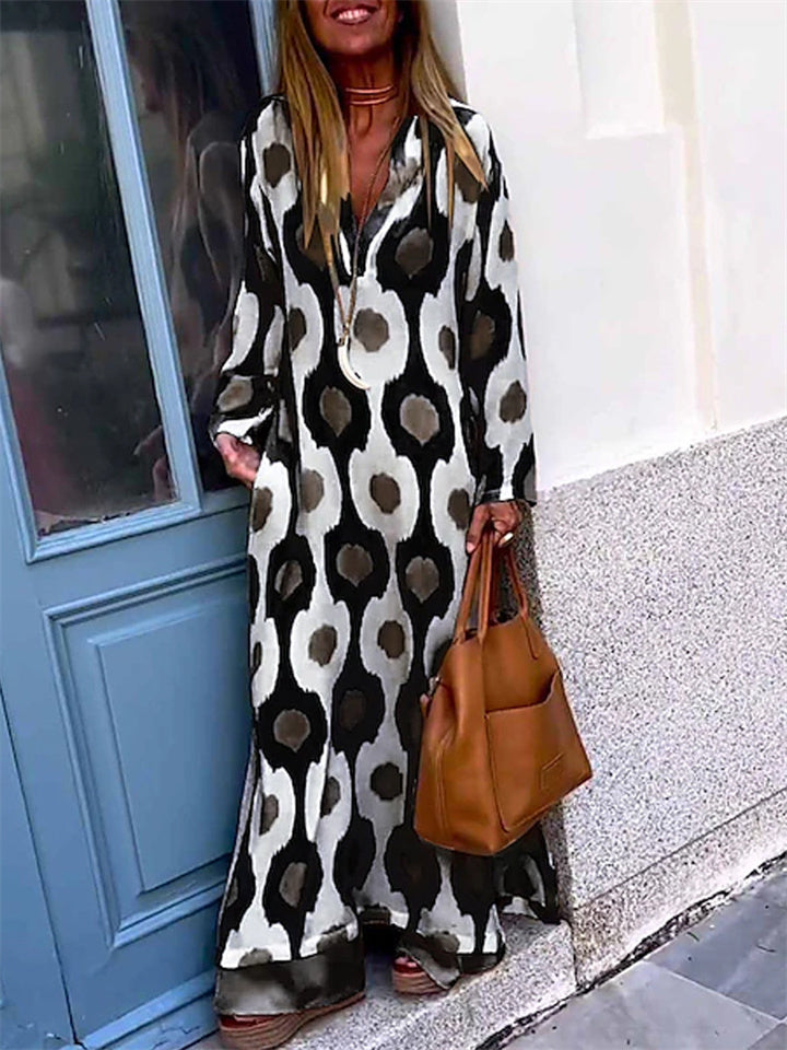Edith V-Neck Maxi Dress