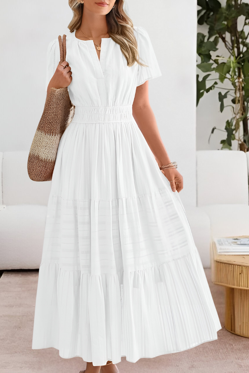 Women’s Summer Dress | Gathered Waist Detail