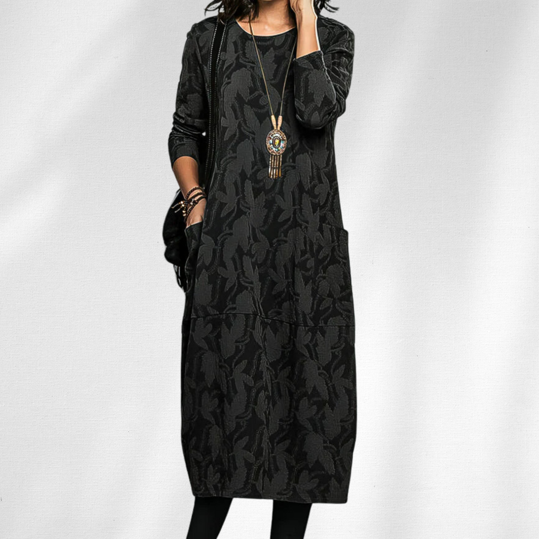 Women’s Winter Dress | Long Sleeve Printed