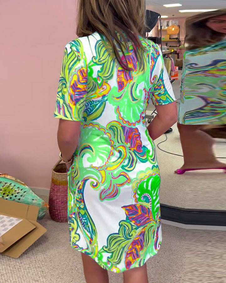 Lena Retro Shift Dress