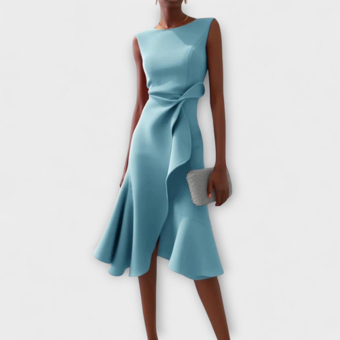 Women's Dress | Sleeveless Ruffle Hem