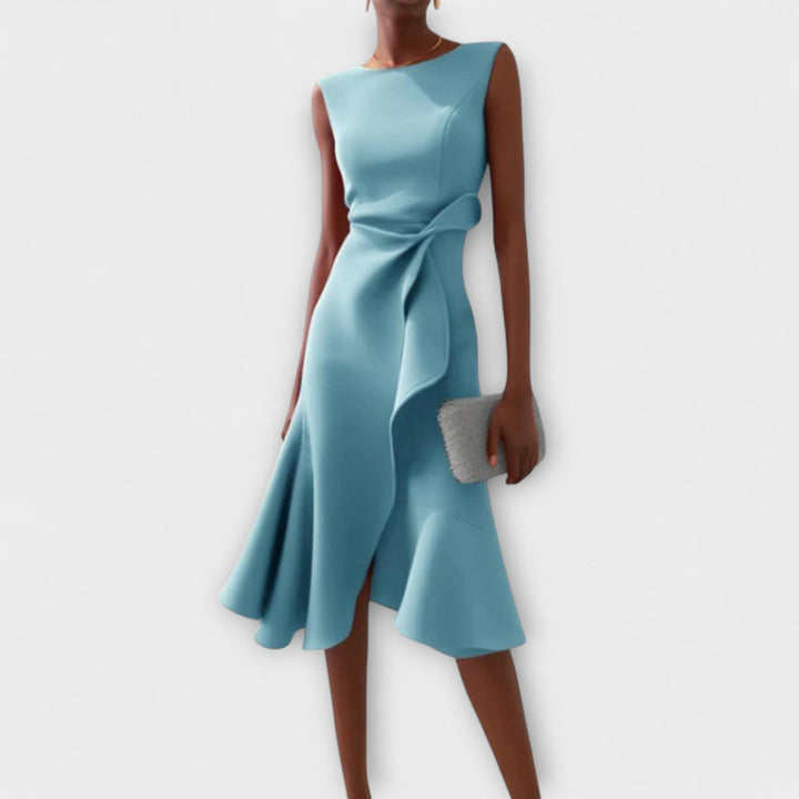 Women's Dress | Sleeveless Ruffle Hem