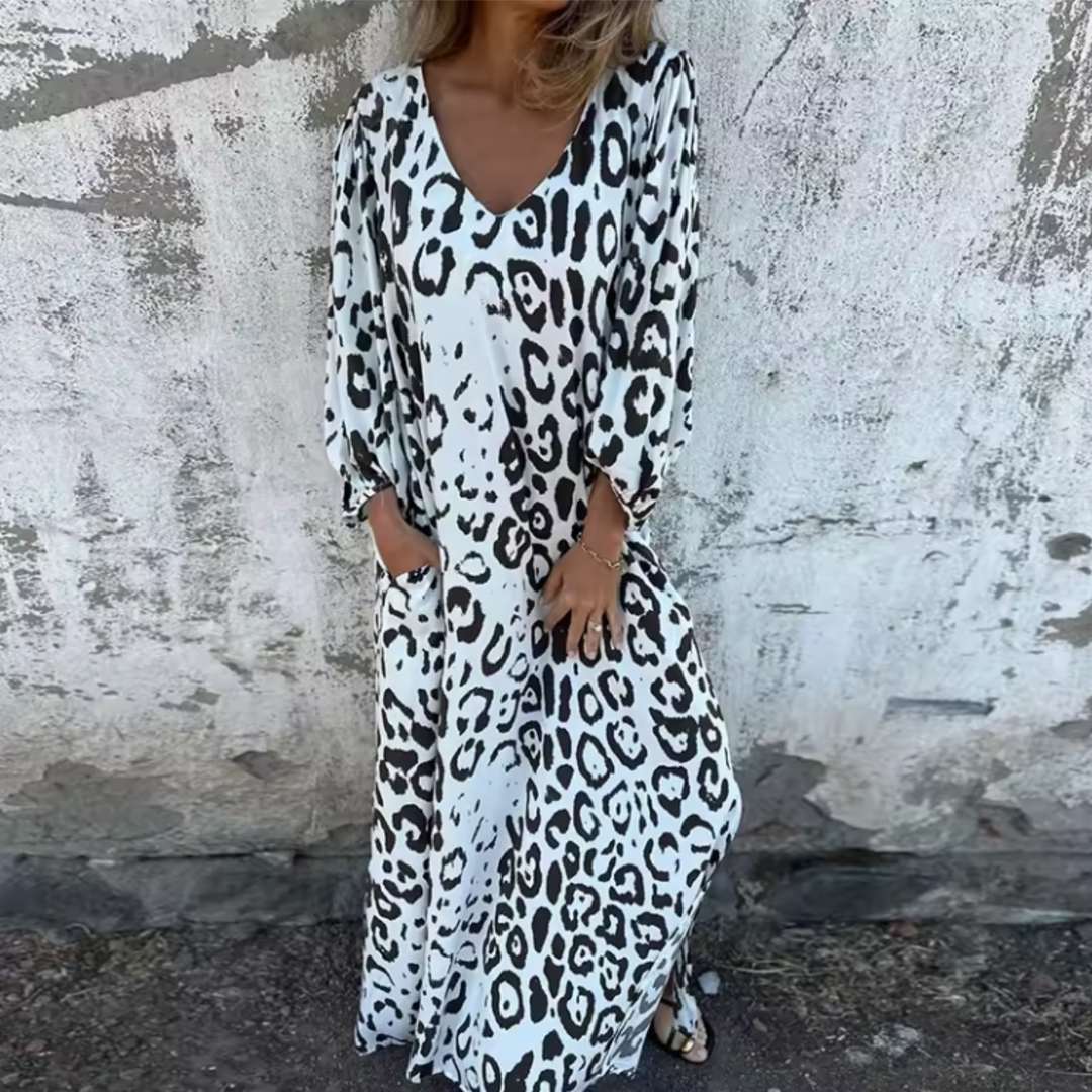Women's Spring Dress | Loose Silhouette With Pockets