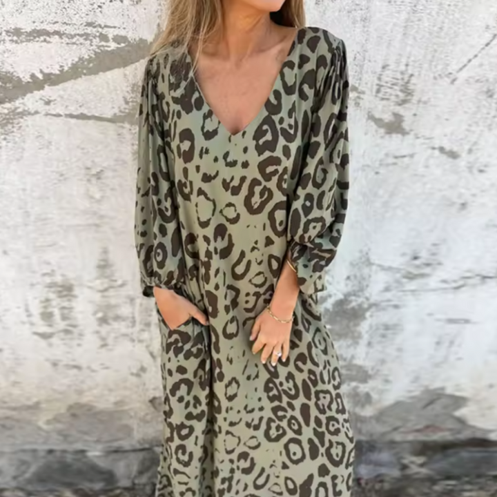 Women's Spring Dress | Loose Silhouette With Pockets