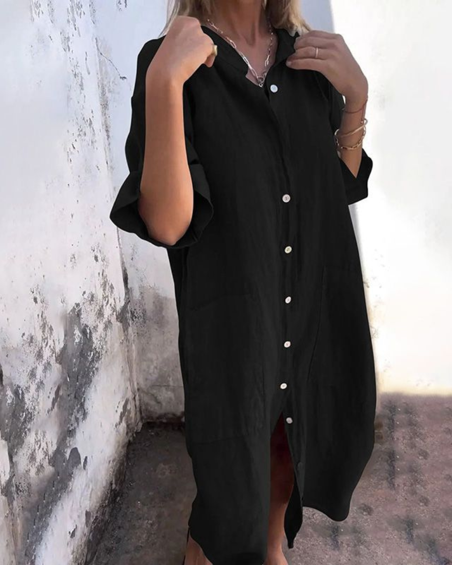 Women’s Shirt Dress | Midi-length Silhouette