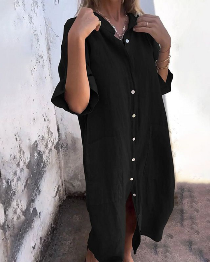 Women’s Shirt Dress | Midi-length Silhouette