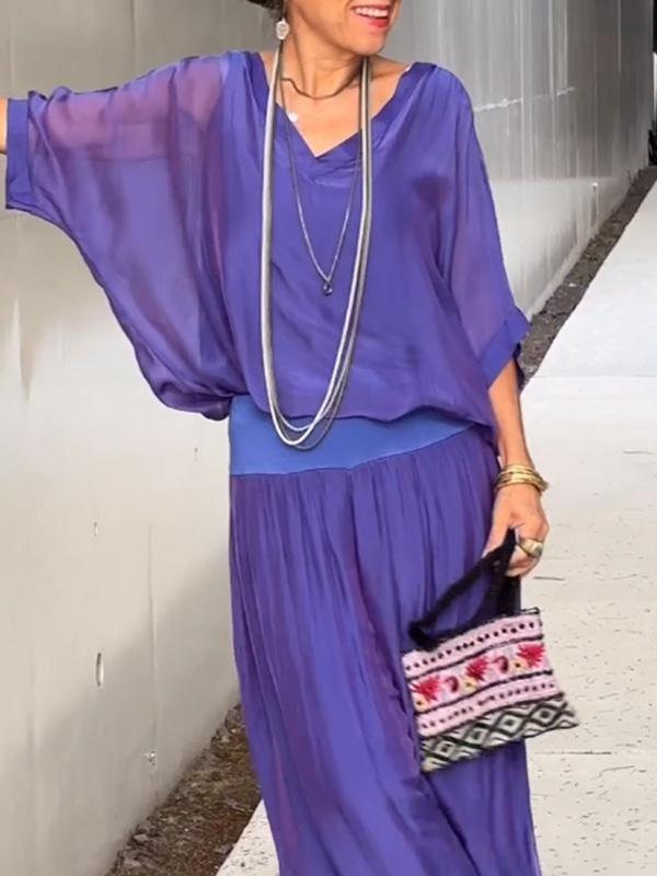 Edith V-Neck Maxi Dress