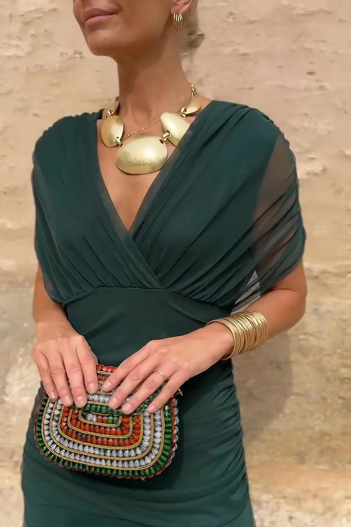 Women’s Dress | V-Neck Wrapped Bodice Design
