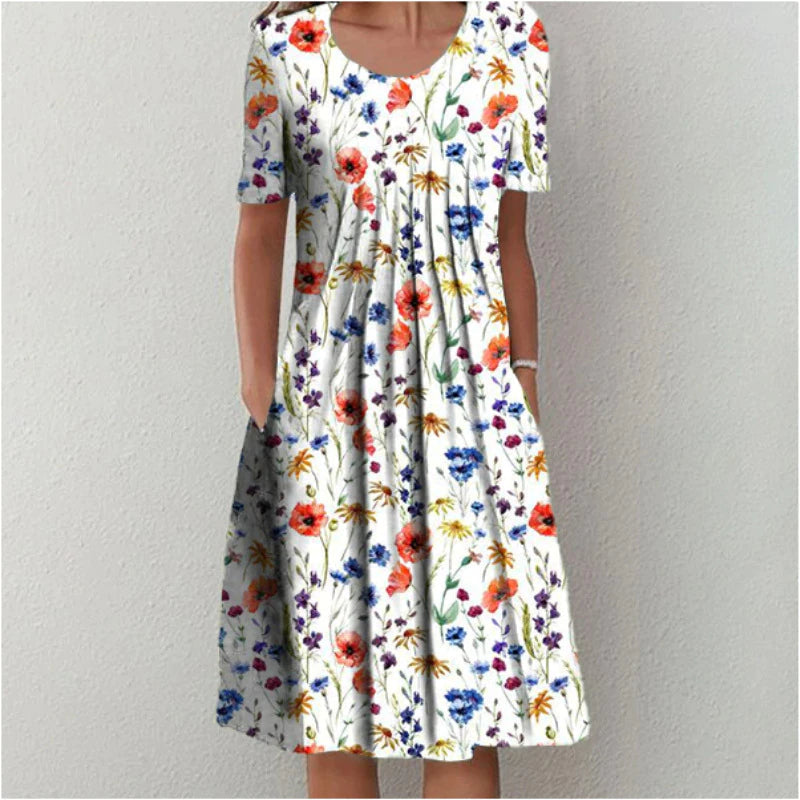 Women's Casual Dress | Midi Floral-style Print