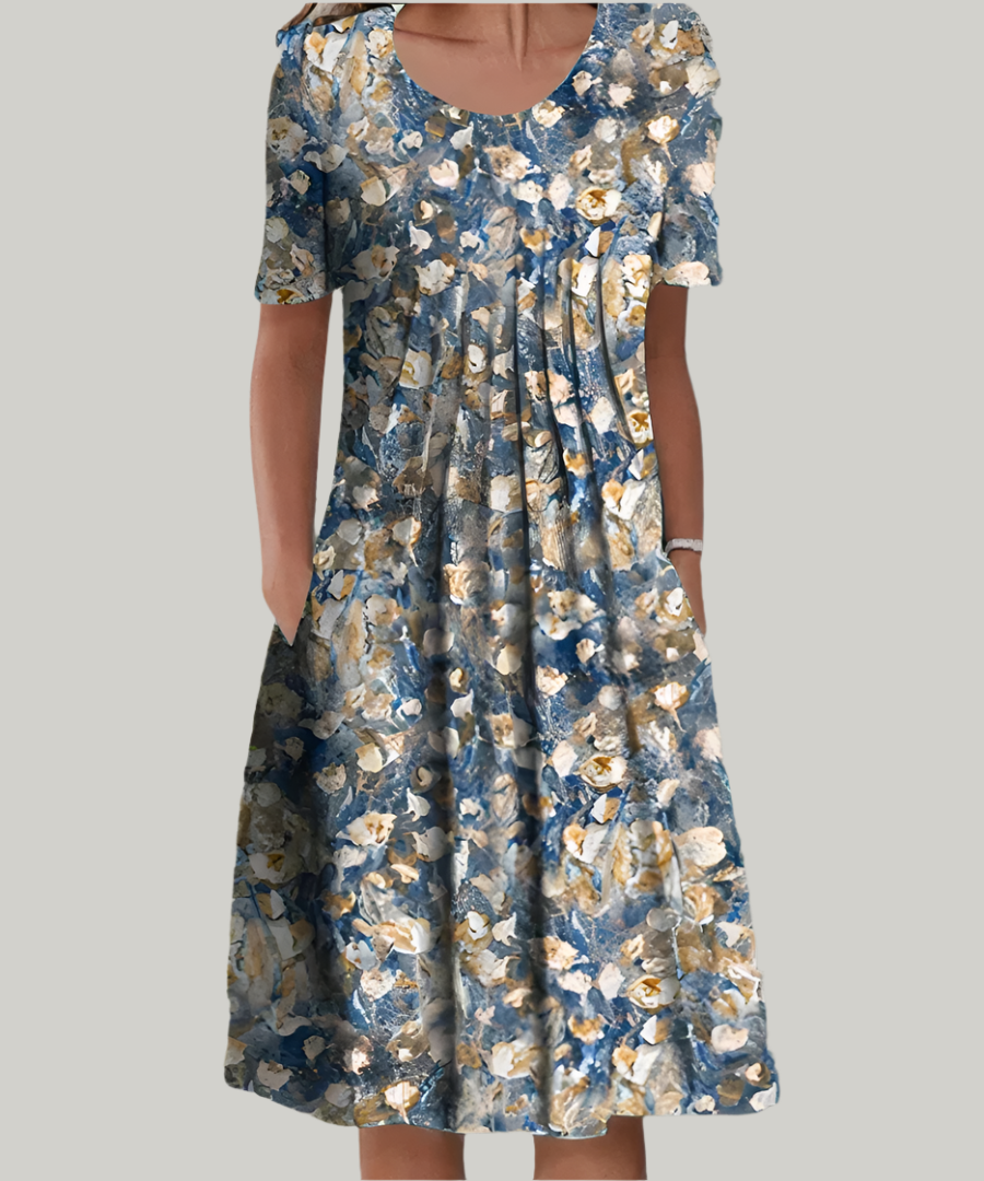 Women's Dress | Floral Print Midi
