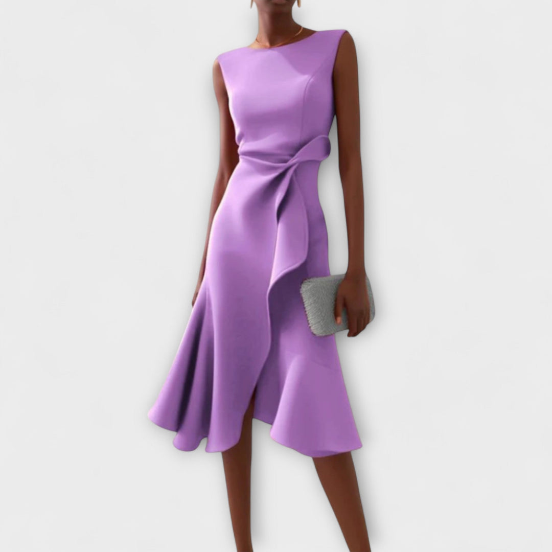Women's Dress | Sleeveless Ruffle Hem