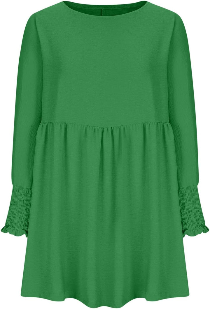 Women's Summer Dress | Loose Silhouette Round Neckline