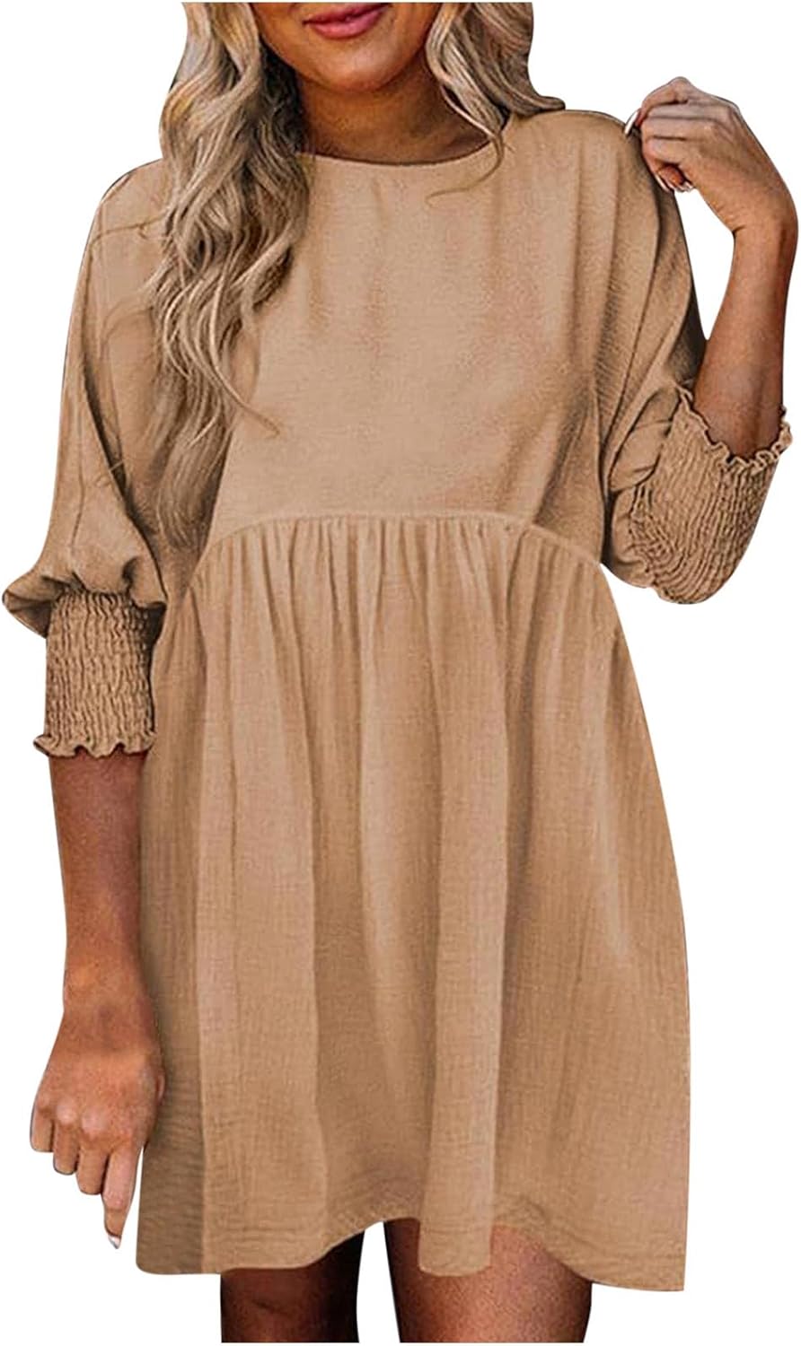 Women's Summer Dress | Loose Silhouette Round Neckline