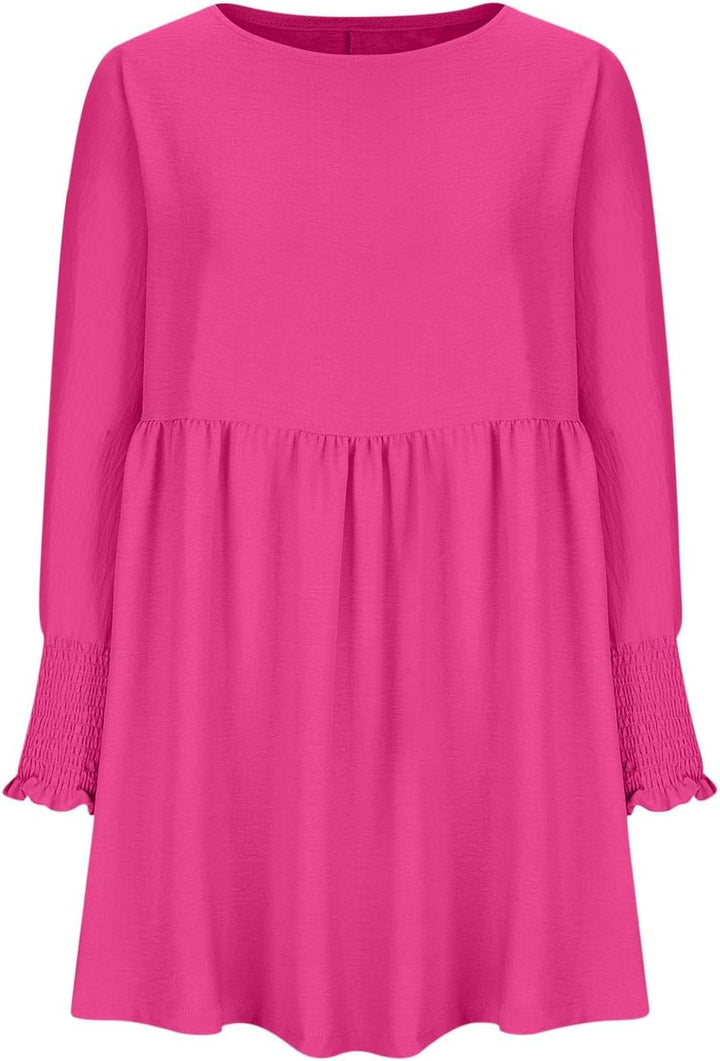 Women's Summer Dress | Loose Silhouette Round Neckline