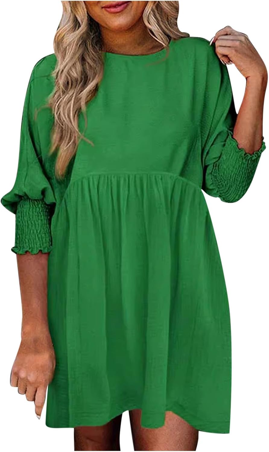 Women's Summer Dress | Loose Silhouette Round Neckline