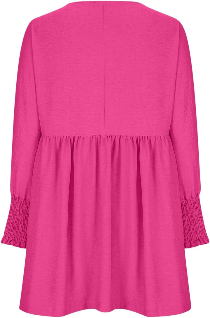 Women's Summer Dress | Loose Silhouette Round Neckline