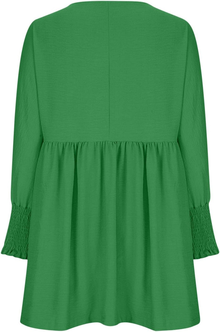 Women's Summer Dress | Loose Silhouette Round Neckline