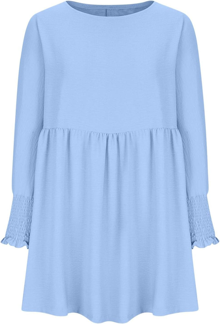 Women's Summer Dress | Loose Silhouette Round Neckline