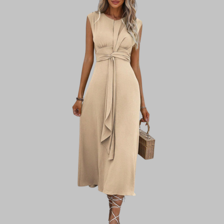 Women's Dress | Sleeveless Waist Tie Detail
