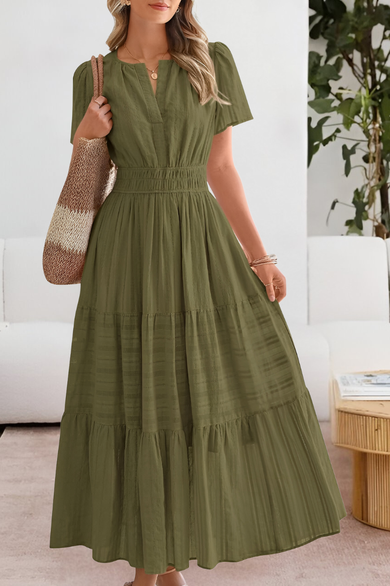 Women’s Summer Dress | Gathered Waist Detail