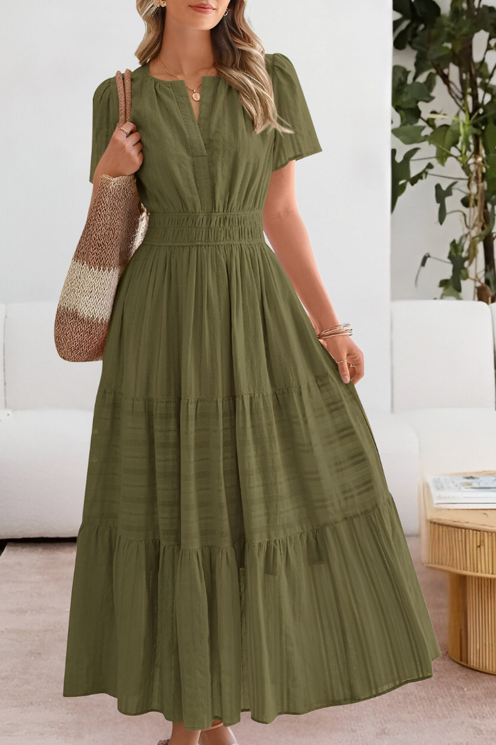 Women’s Summer Dress | Gathered Waist Detail