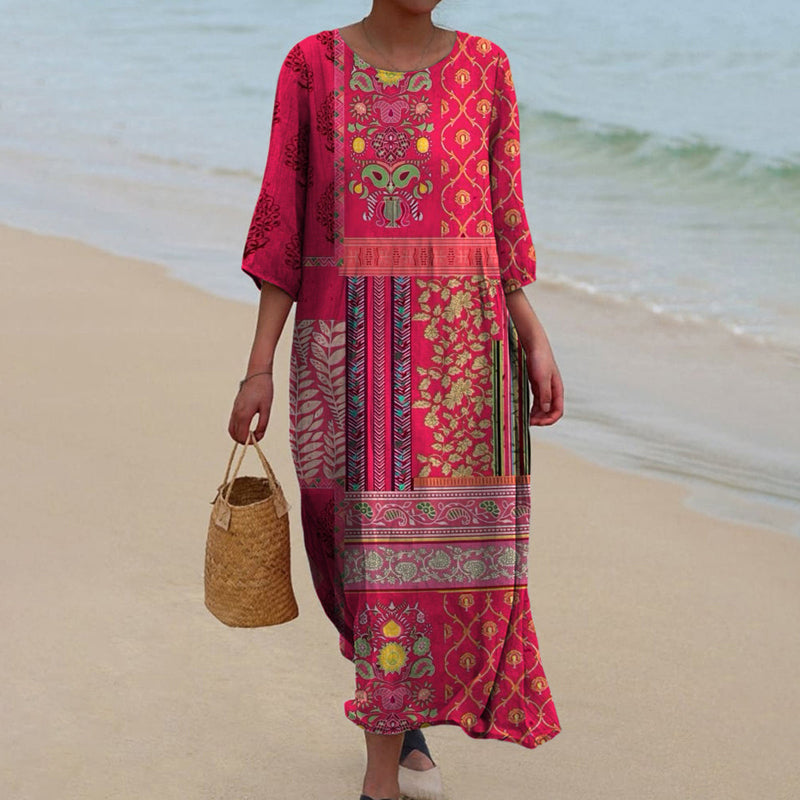 Women’s Dress | Bohemian Patchwork Pattern
