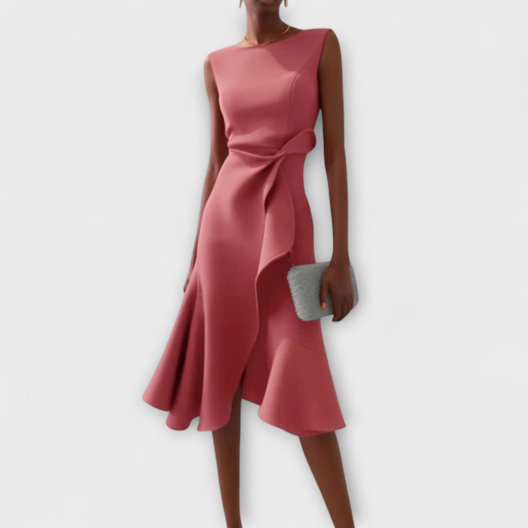 Women's Dress | Sleeveless Ruffle Hem