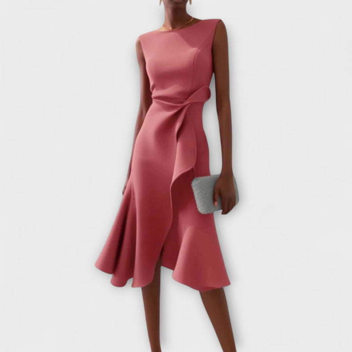 Women's Dress | Sleeveless Ruffle Hem