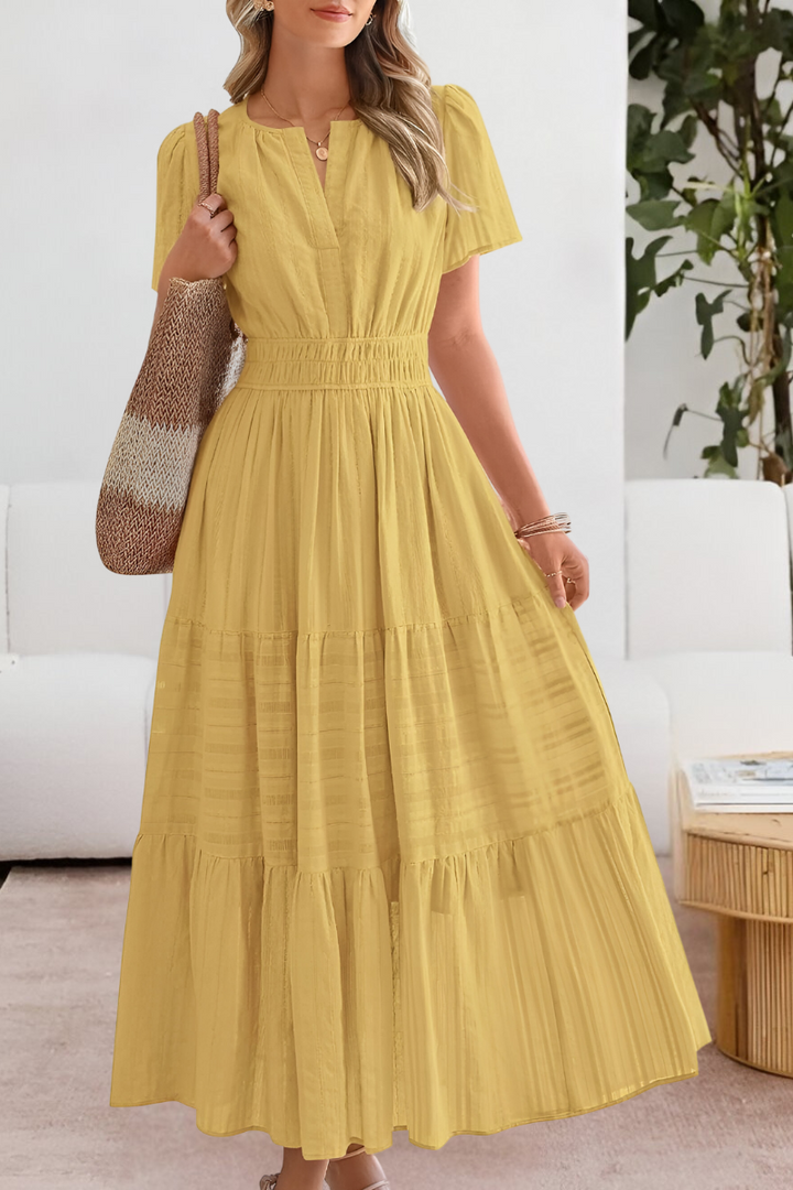 Women’s Summer Dress | Gathered Waist Detail