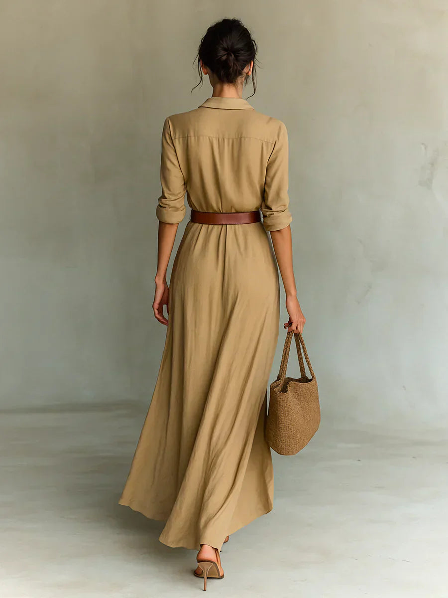 Women’s Dress | Structured V-shape Neck