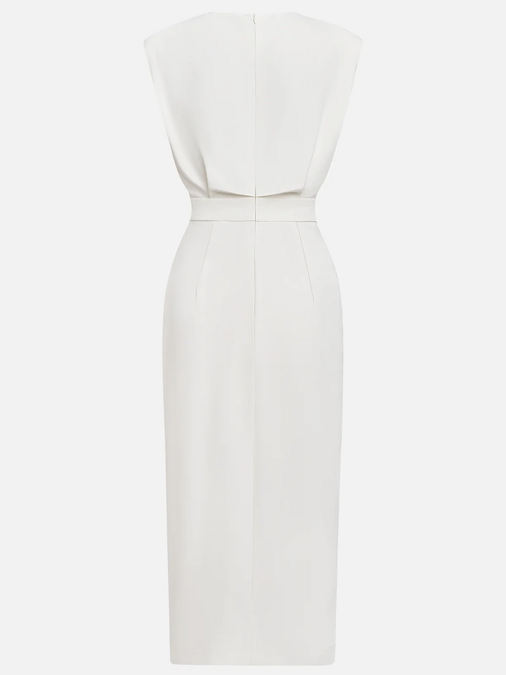 Women’s Dress | Side Button Sleeveless Midi