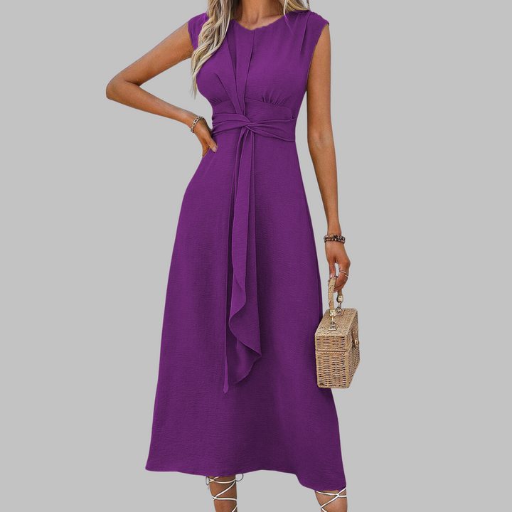 Women's Dress | Sleeveless Waist Tie Detail