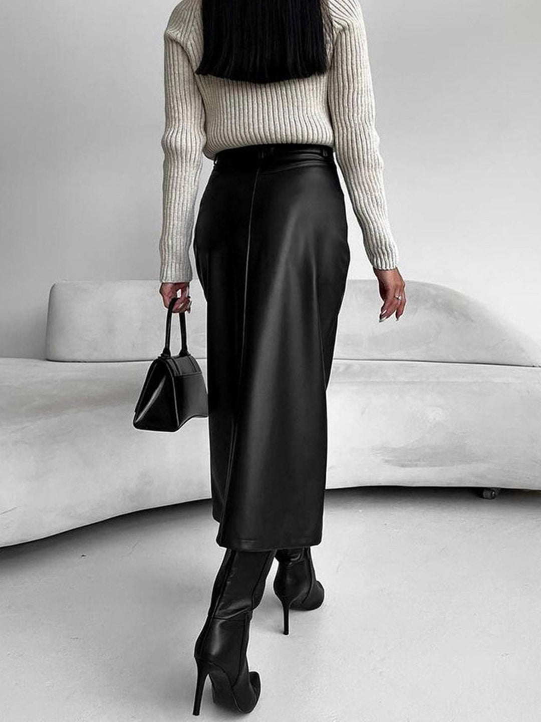 Kate | Women’s Spring Elegant Slit Midi Skirt