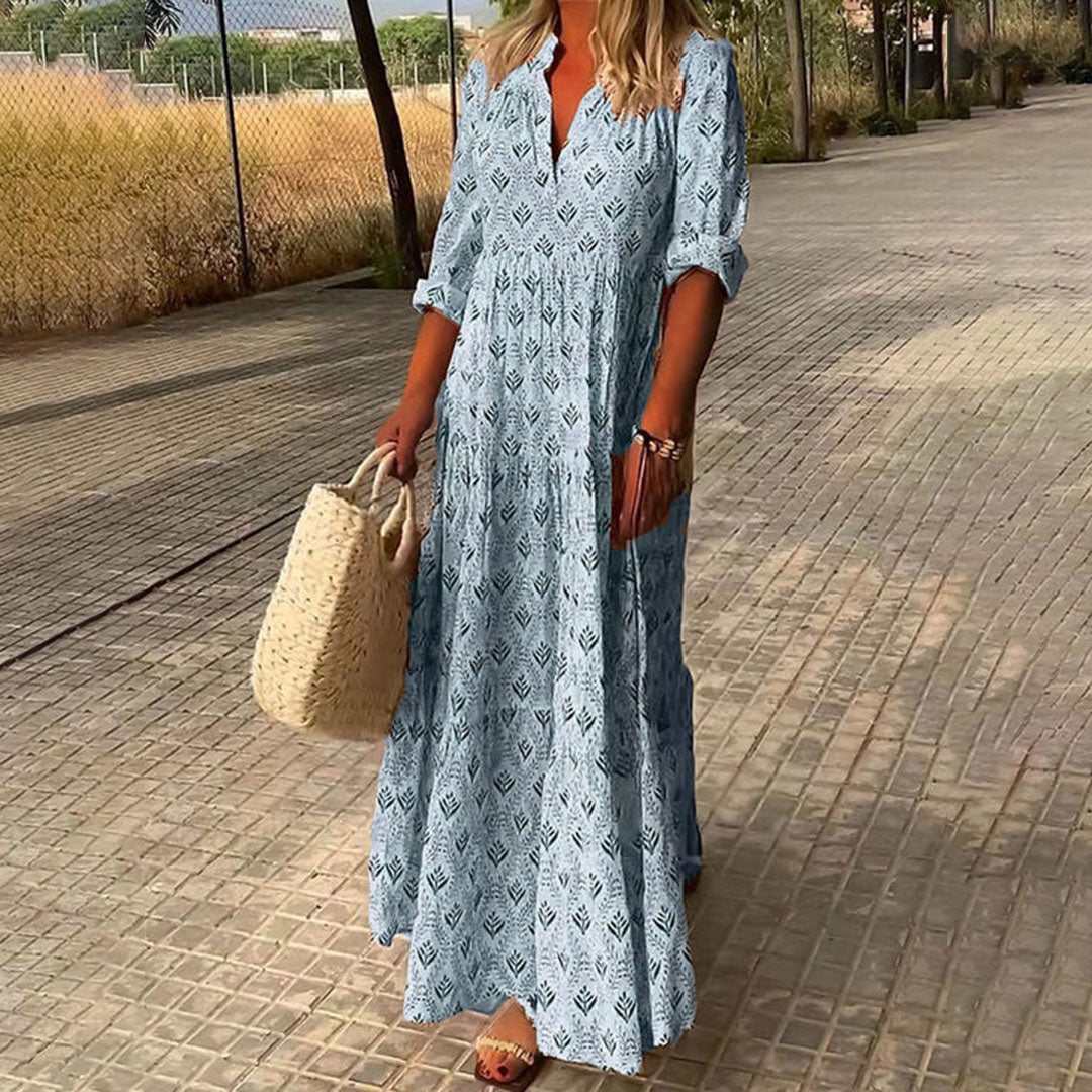 Women’s Dress | Maxi Roll-Up Sleeves