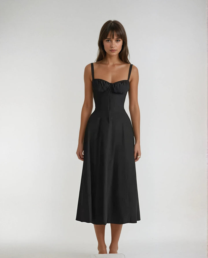 Catherine Corset Cute Party Midi Dress