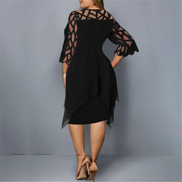 Evening Event Cocktail Plus Size Midi Dress
