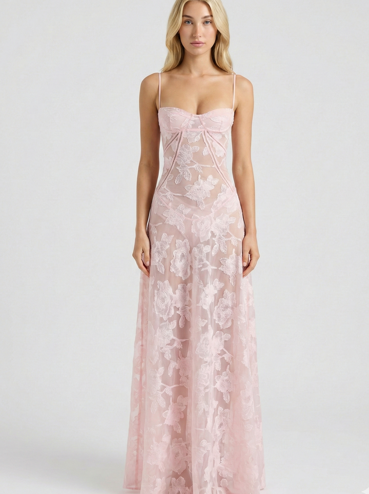 Lace Maxi Dress – Romantic Elegant Occasion Dress for Women