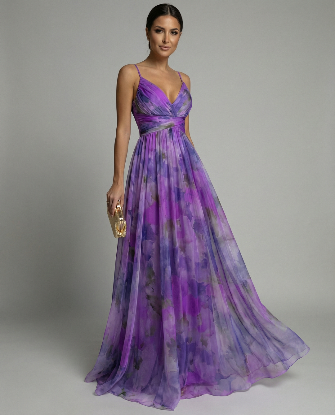 Women’s Floral Evening Maxi Dress