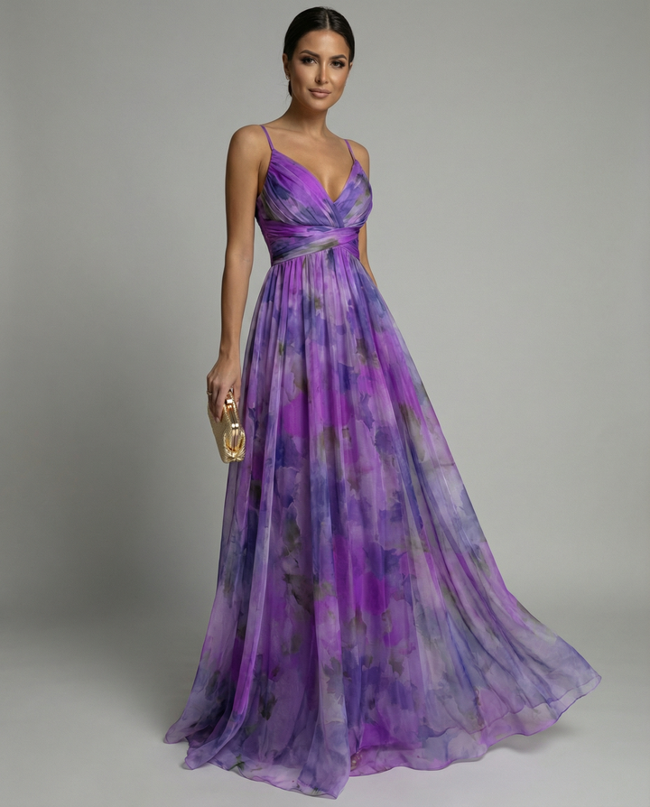 Women’s Floral Evening Maxi Dress
