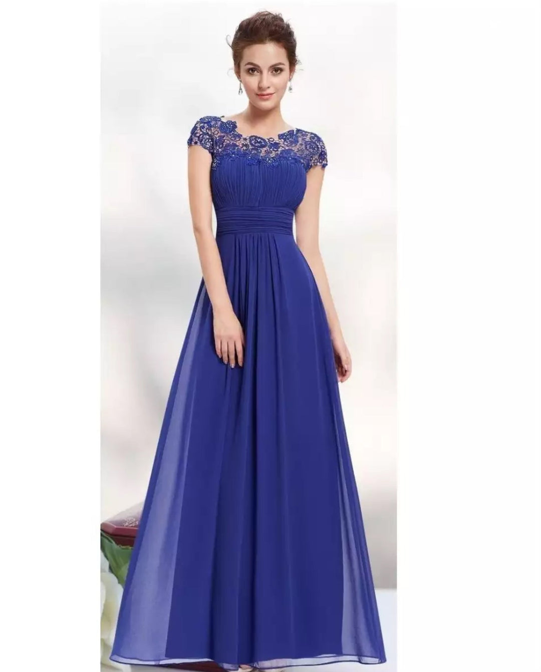 Mother of the Bride Dress | V-shaped Seam Detail
