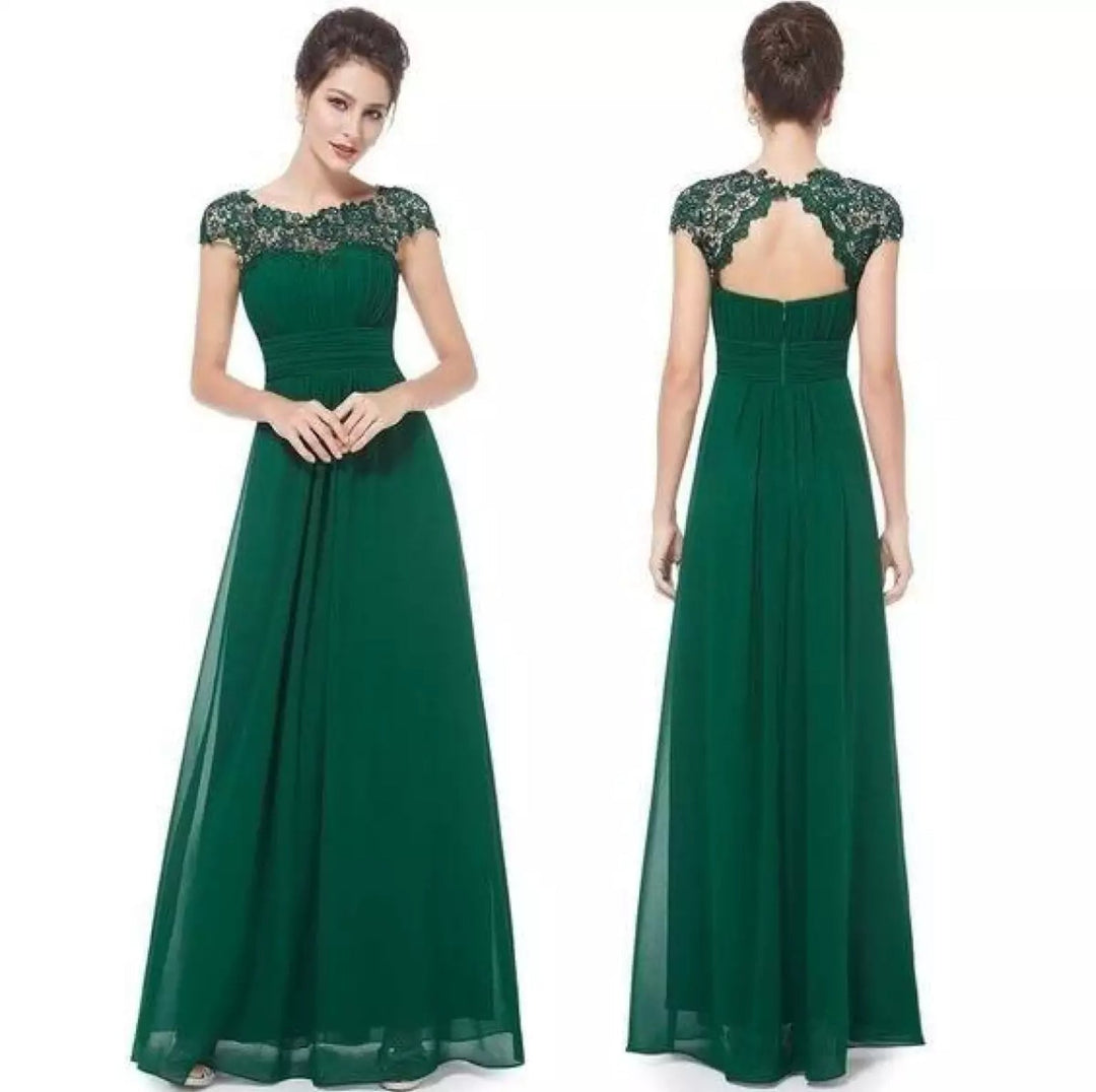 Mother of the Bride Dress | V-shaped Seam Detail