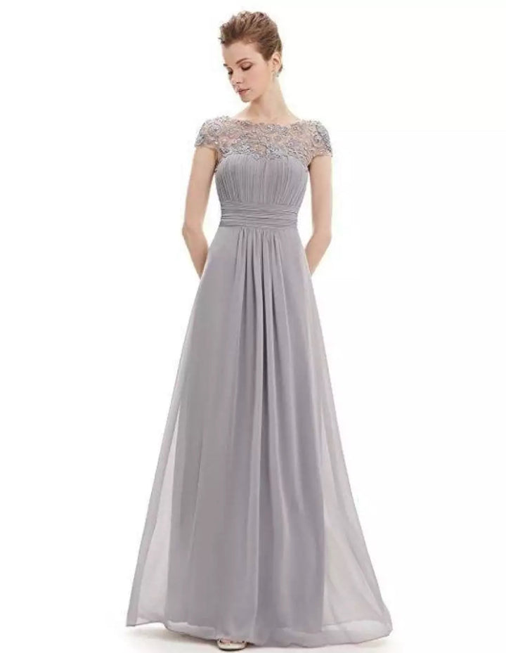 Mother of the Bride Dress | V-shaped Seam Detail