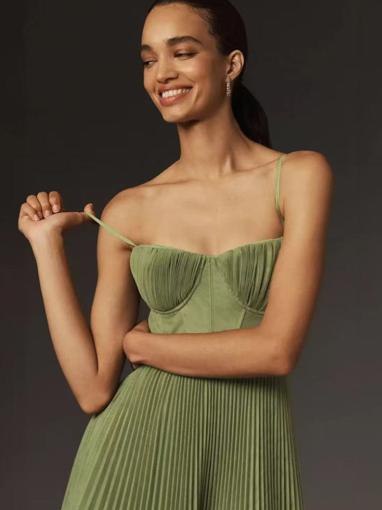Women’s Dress | Pleated Sleeveless Maxi