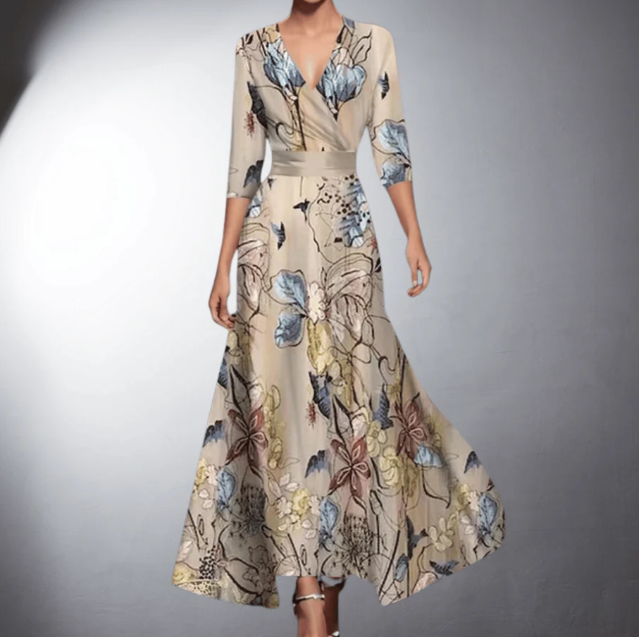 Women’s Dress | Wrap V-Neck Maxi