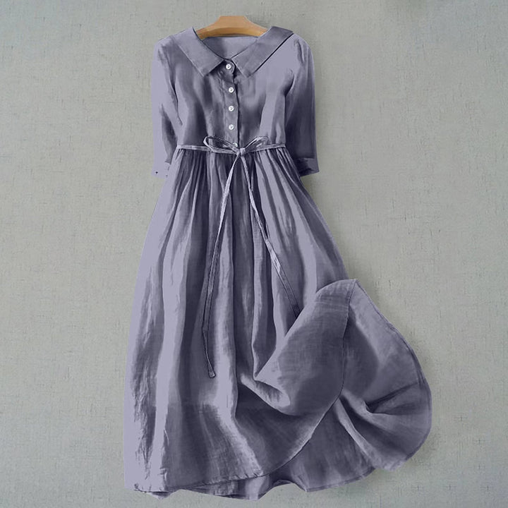 Women's Casual Dress | Midi Full Button Placket