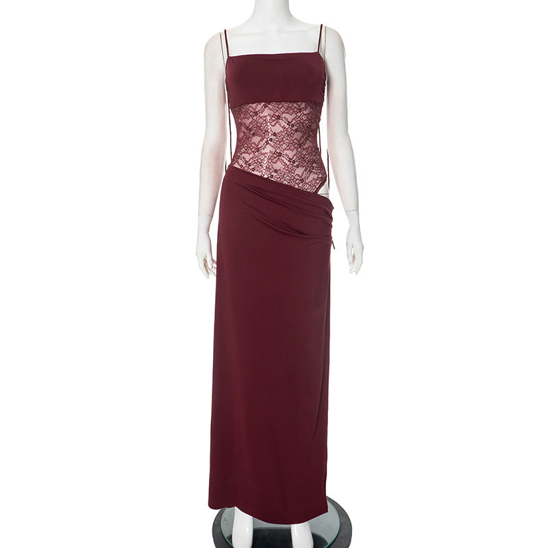 Women’s Dress | Lace Waist Panel Maxi